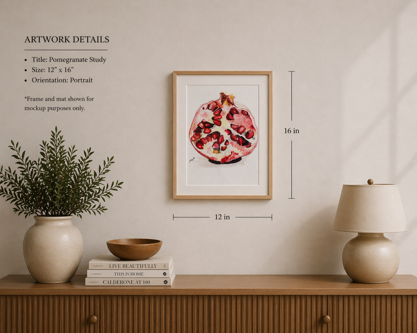 Pomegranate Wall Art