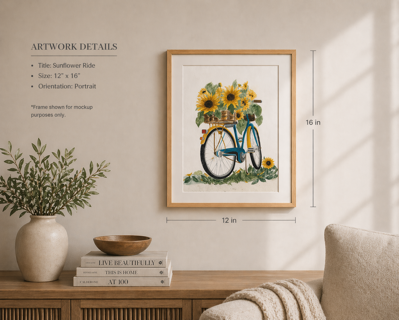 sunflower wall art