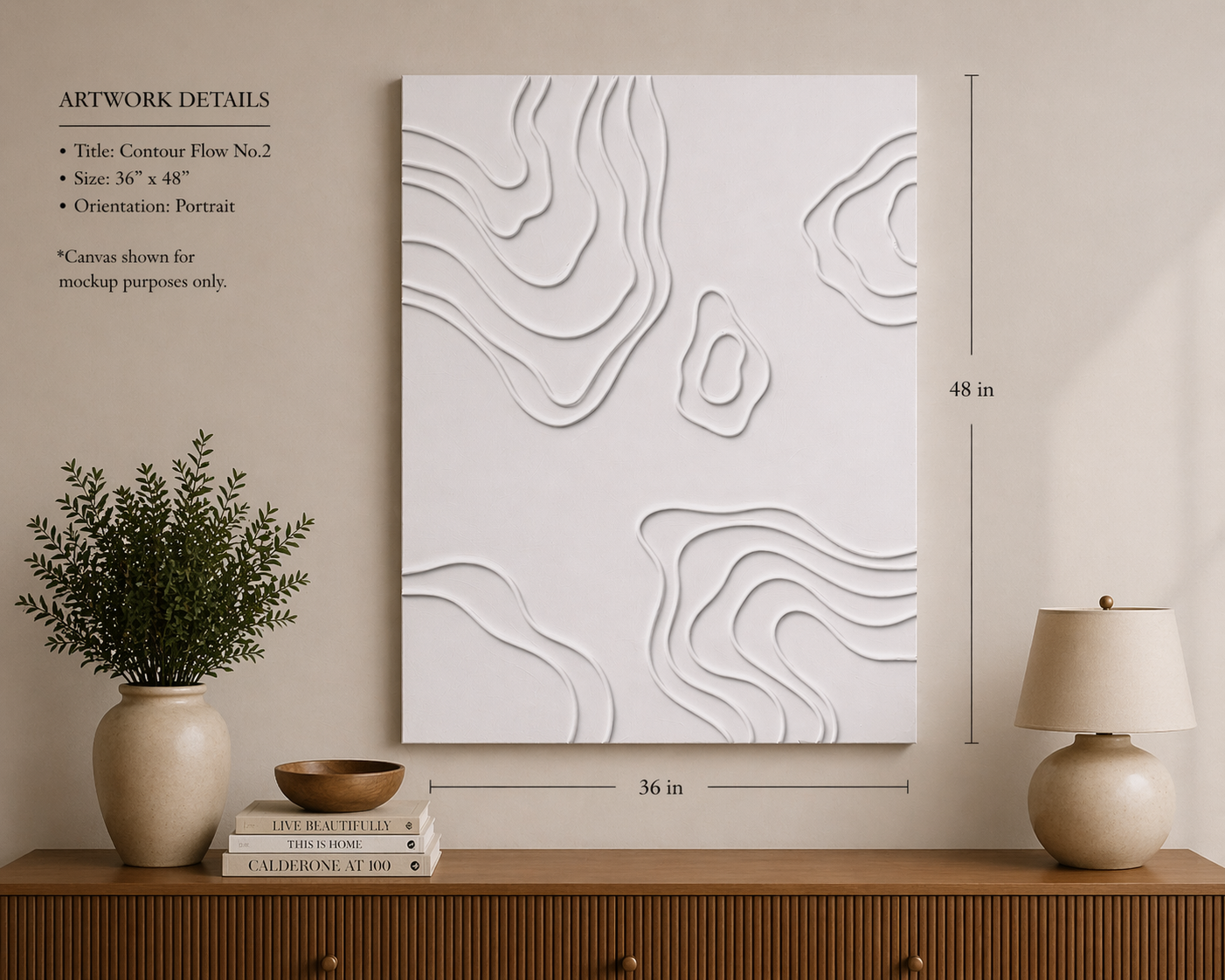 textured white wall art