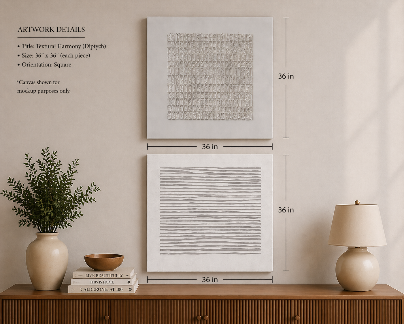diptych wall art