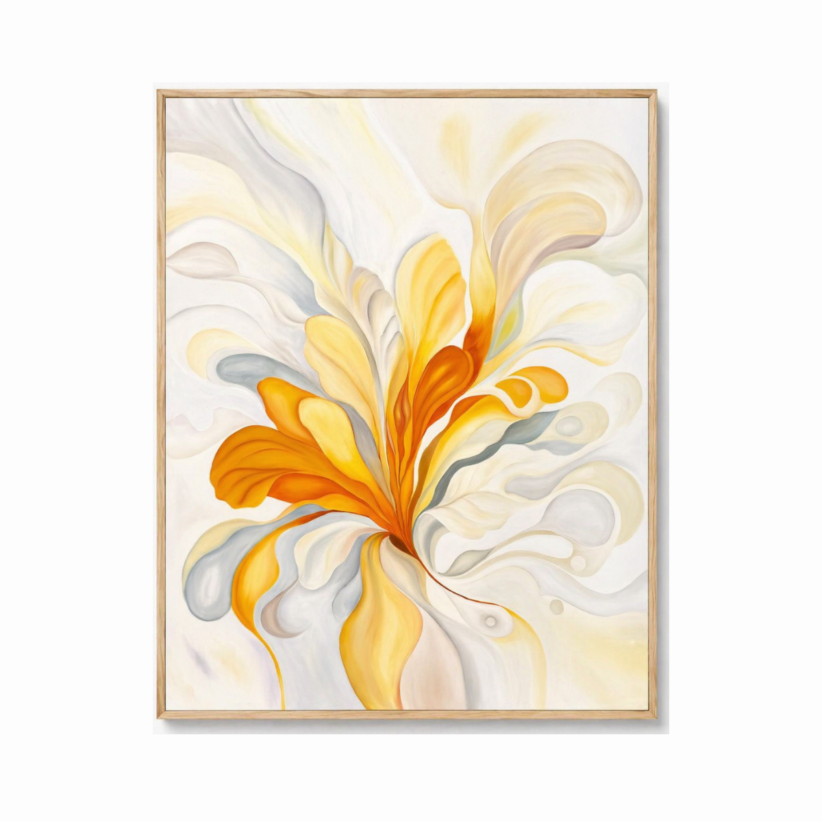 Abstract Floral Gold Wall Art
