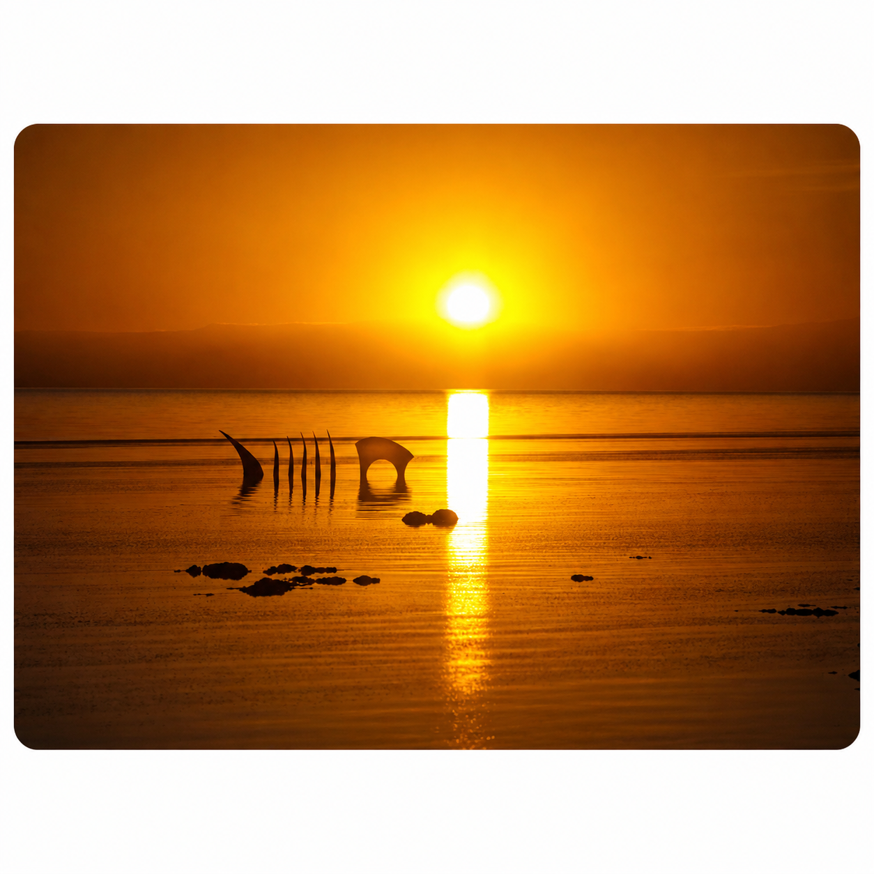 Sunset of Salton Sea