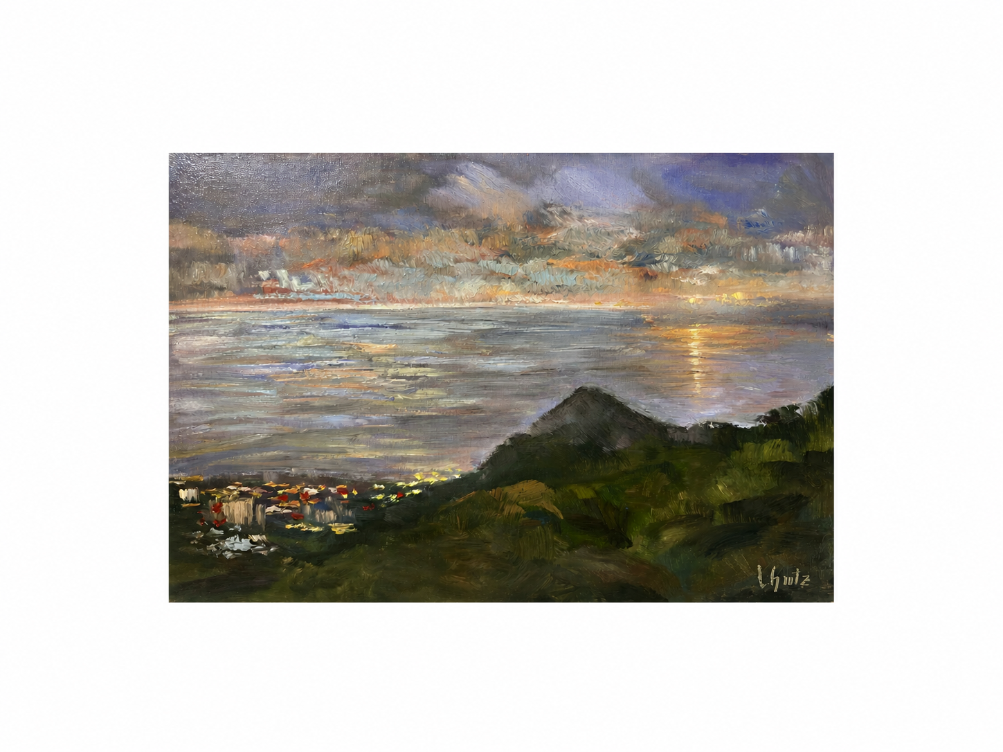 Moody Evening Skies over Laguna Beach Coastline